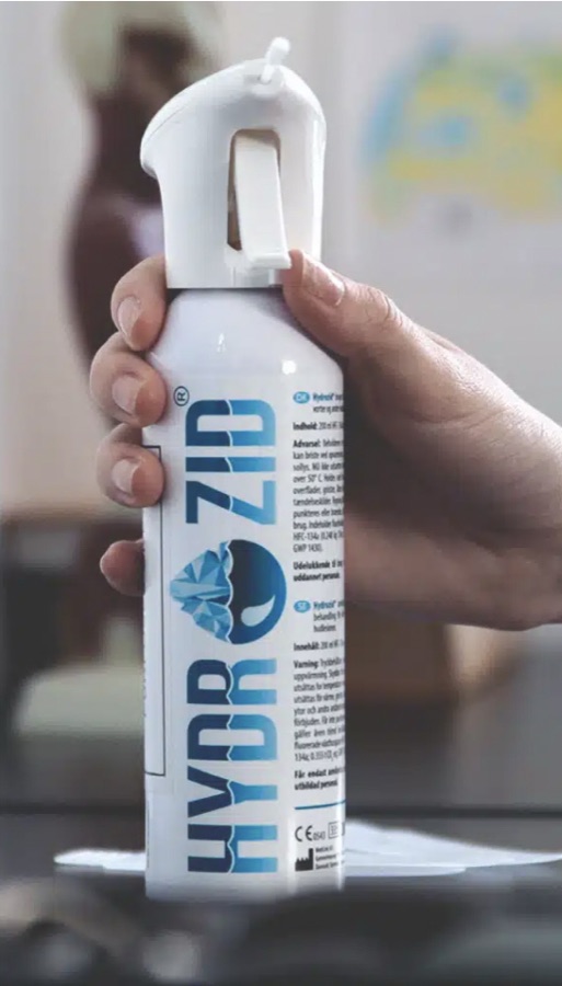 Hydrozid kriyoterapi spreyi elde