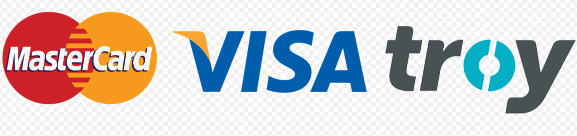 Mastercard · Visa · Troy · tüm kredi ve banka kartları